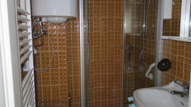 Shower in the Dörrmühle vacation home, © Umgeher