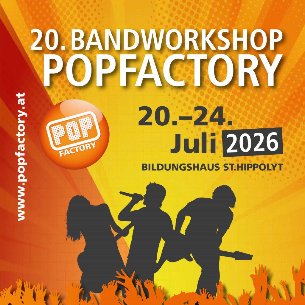 20 Jahre Popfactory - das Abschlusskonzert des beliebten Bandworkshops wie immer im Freiraum!