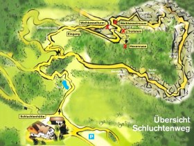 Karte zum Schluchtenwanderweg, © Gemeinde Opponitz