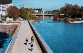 Radfahren entlang der Traisen in St. P&ouml;lten, &copy; Josef Bollwein