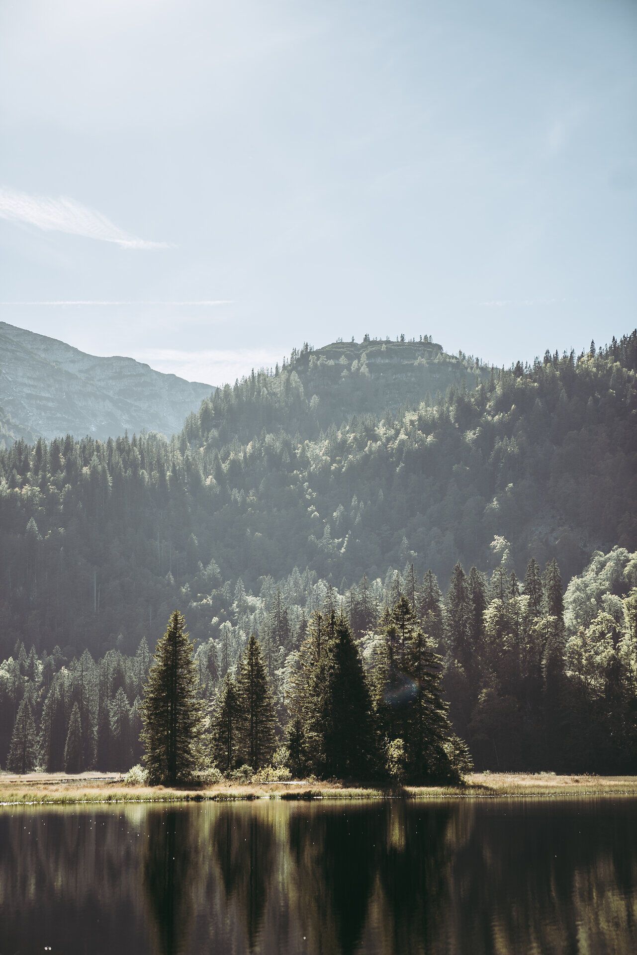 Die sanften Hügel der Ybbstaler Alpen umarmen den glitzernden See, während die majestätischen Nadelbäume im sanften Wind wiegen. Ein Ort der Ruhe und Erholung, wo die Natur in ihrer vollen Pracht erstrahlt und Wanderer zu neuen Abenteuern einlädt.