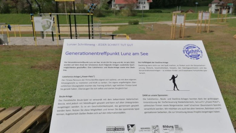 Generationentreffpunkt Lunz am See auf der Schulwiese, &copy; Christian Paumann