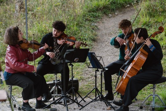 Konzert von &Agrave;peiron Quartet auf der Hohenberger Gschwendth&uuml;tte, &copy; Diana Bachler