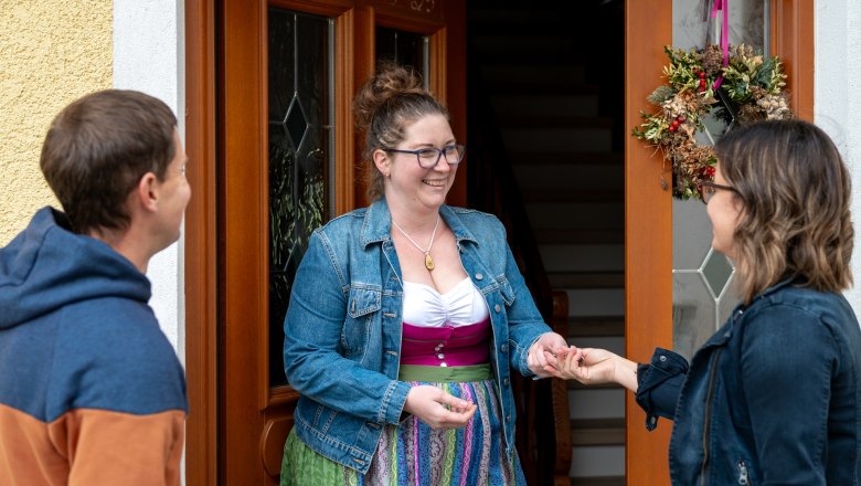 Welcoming our guests, &copy; Familie Grasberger