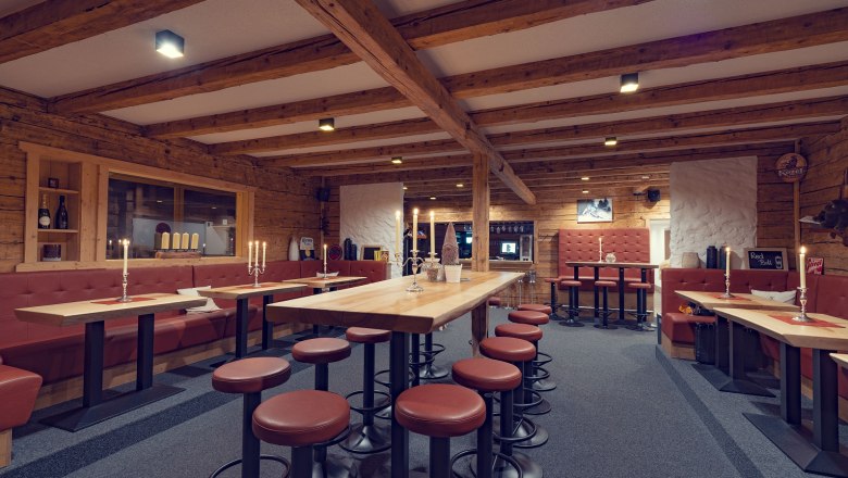 JoSchi Almgasthof Hochkar on a wintry night, &copy; Martin Stellenberger/JoSchi Hochkar GmbH