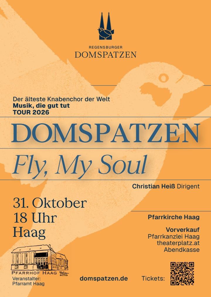 Ein Plakat mit einem Vogel und Text