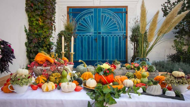 Decoration at Wurzers Erlebnis-Kürbishof in Bodensdorf near Wieselburg, © Markus Wurzer