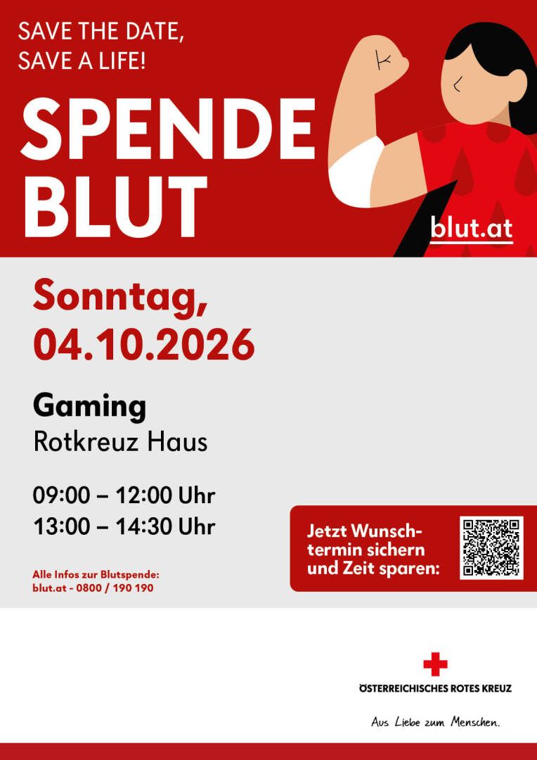 Blutspende Aktion am 04. Oktober 2026