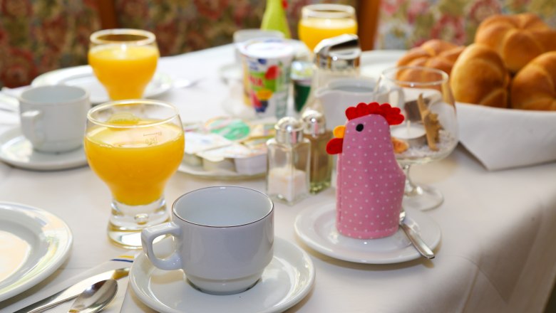 Frühstück in der Pension Grasl, © Familie Grasl