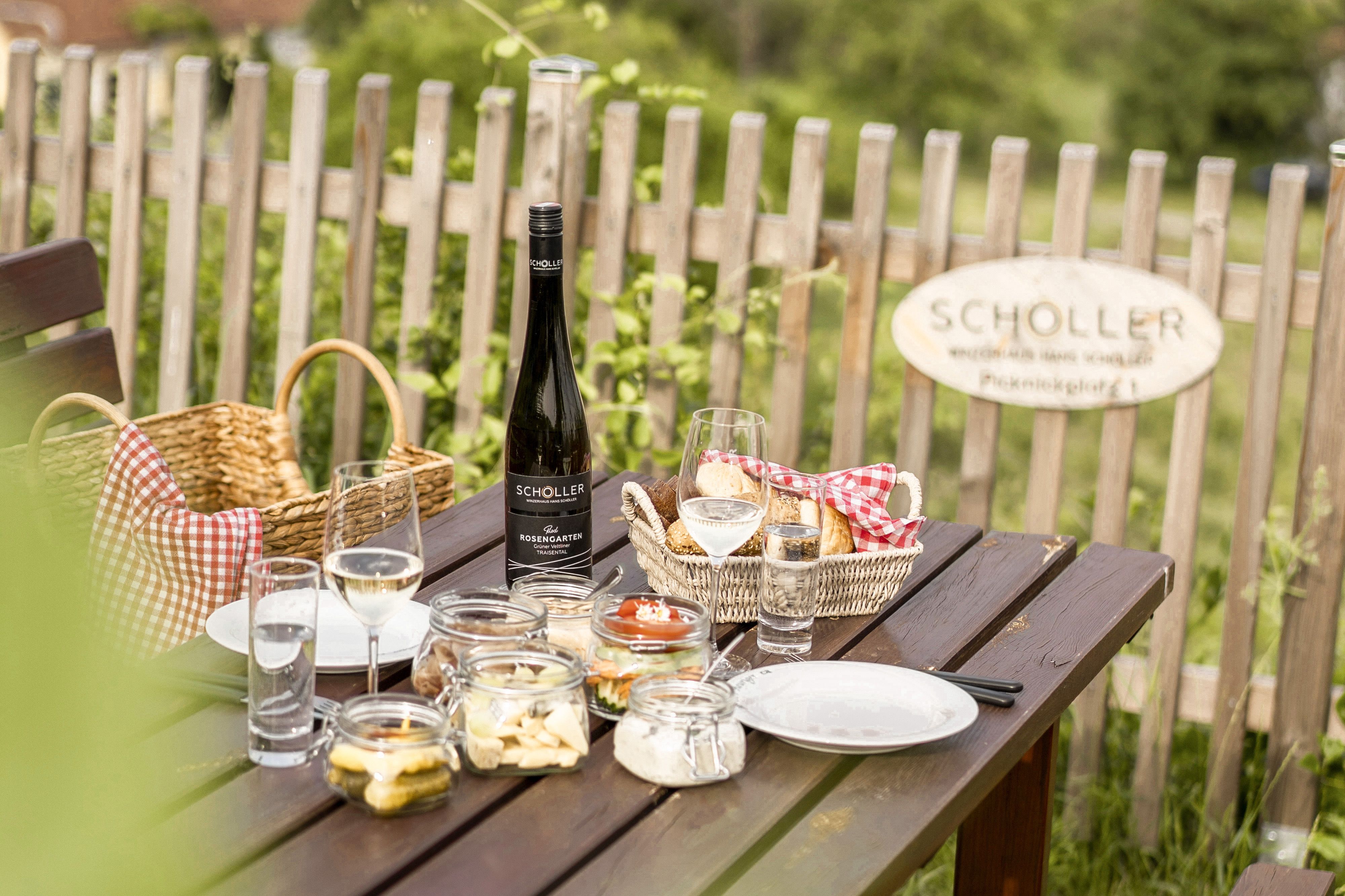 Picknick im Weingarten