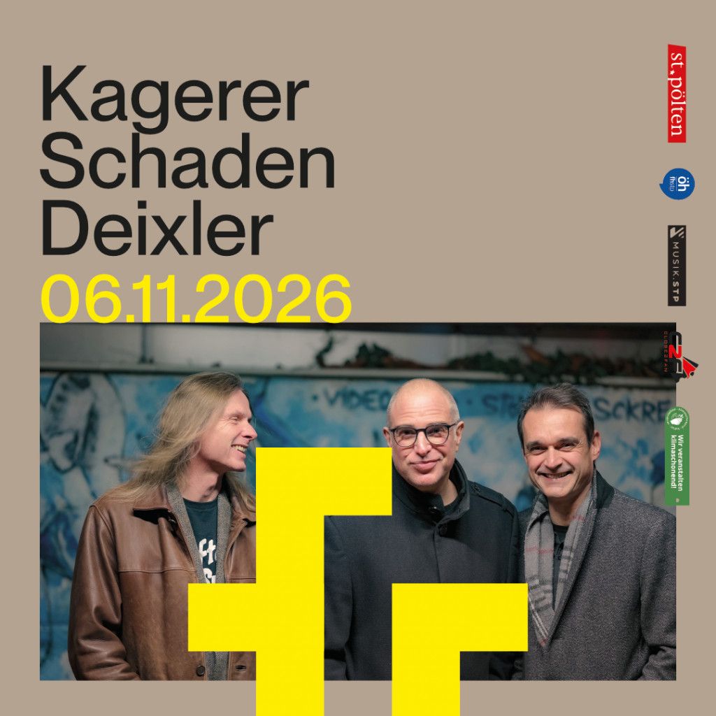 Avantgarde Jazz mit Gitarrist Volker Kagerer, Bassist Franz Schaden und Schlagzeuger Rainer Deixler