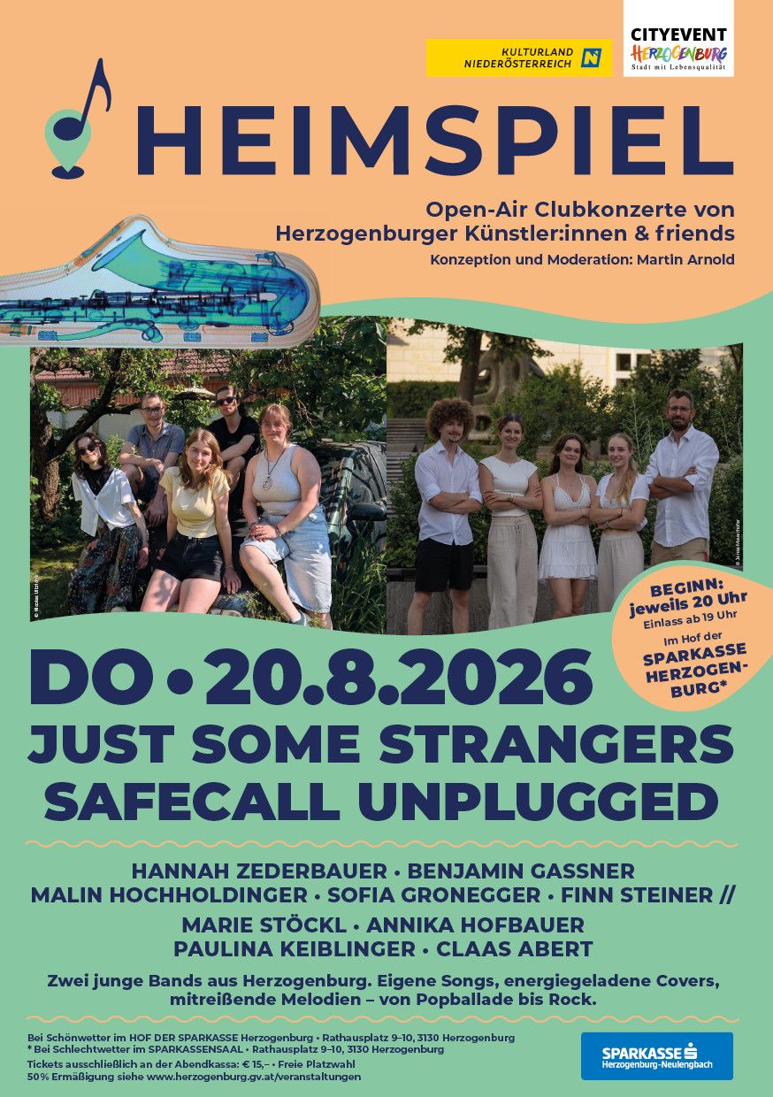 Heimspiel JUST SOME STRANGERS//SAFECALL UNPLUGGED