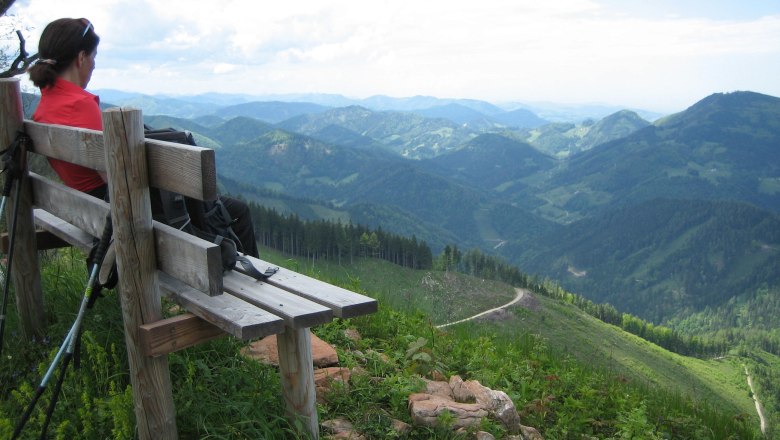 Bench with a wonderful view, &copy; Fam. Helmel